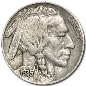 1935-S Buffalo Nickel Good+ 1935-S Buffalo Nickel Good+